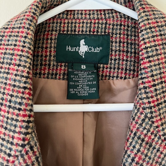 Hunt Club 100% Wool Oversized Blazer Jacket Size 8 - Picture 5 of 8